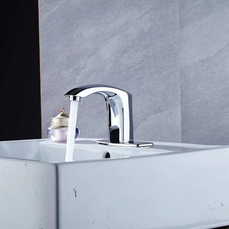 Wholesale Modern Washbasin Automatic Sensor Faucet Water Chrome Brass Sensor Basin Tap for Bathroom