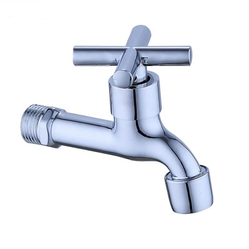 New Design Chrome Wall Mounted Water Taps for Washing Machine Faucet Quick Open Zinc Body Bibcock