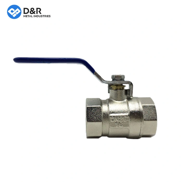 Female Thread Nickel Plated Brass Ball Valve for Water