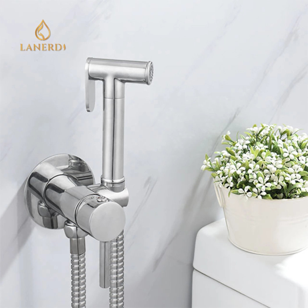 Sanitary Ware Brass Chrome Bathroom Accessories Fitting Hand Shower Set Shattaf Toilet Bidet