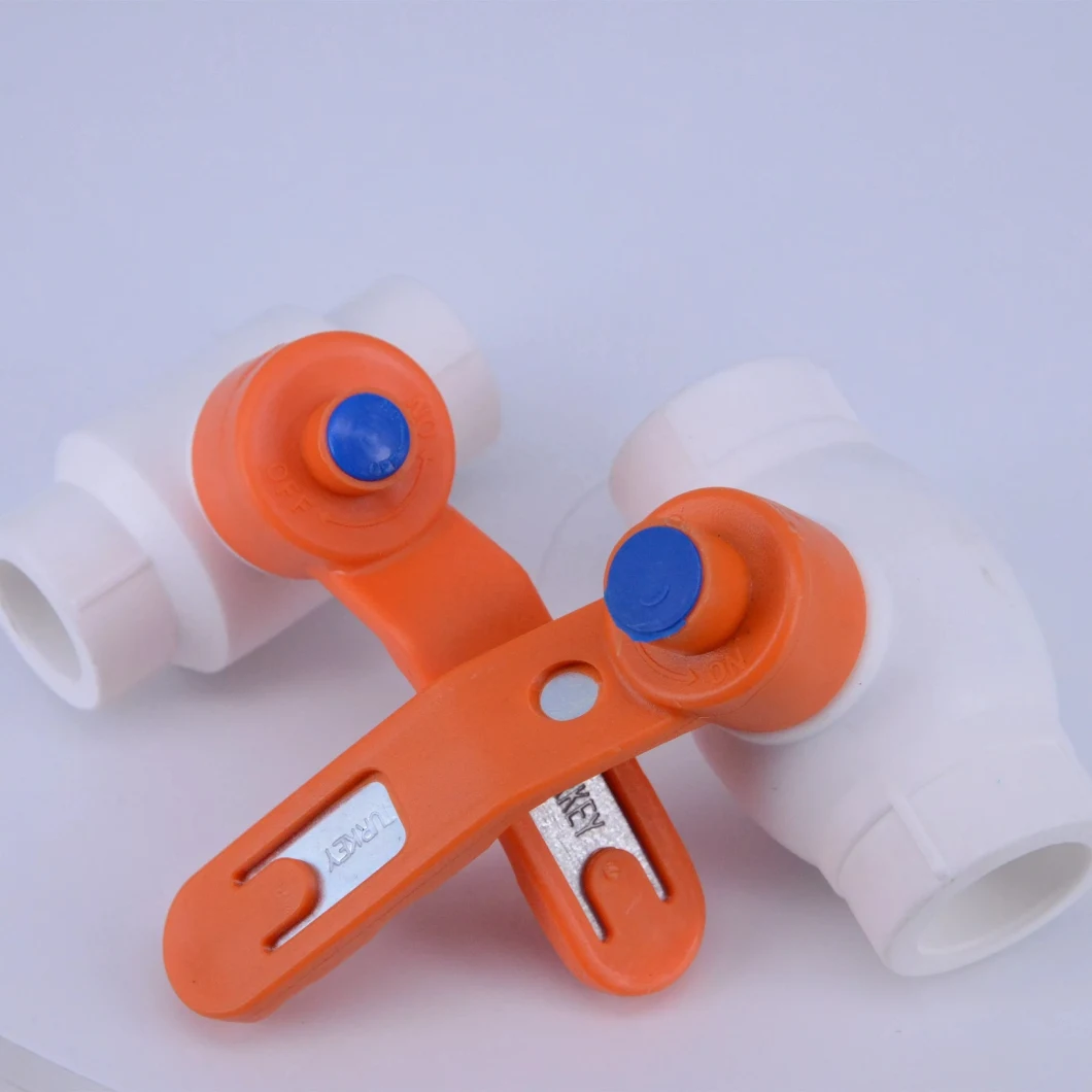 Good Quality Promotional Plastic White Handles PPR Ball Valve with Very Low Price