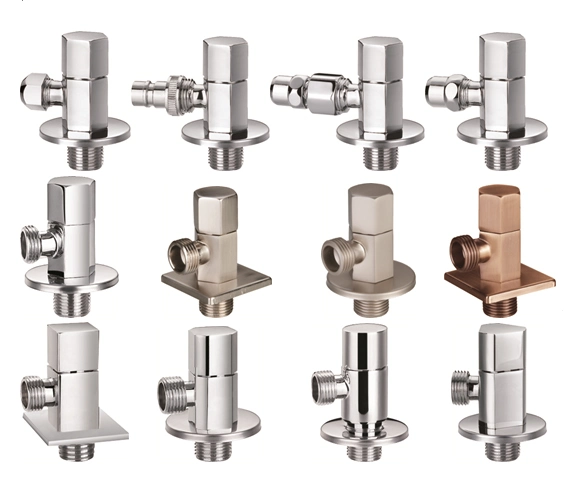 Service Brass Angle Valve with Polishing and Chrome Plated
