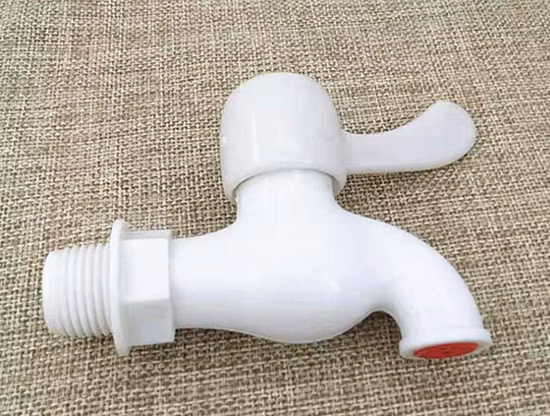 Plastic Water Tap with Washing Machine Connector, Plastic Water Bibcock Tap