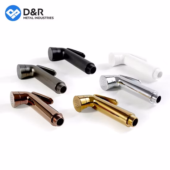 Bathroom Brass Toilet Handheld Shattaf Shower Bidet Sprayer Vlave with Bracket