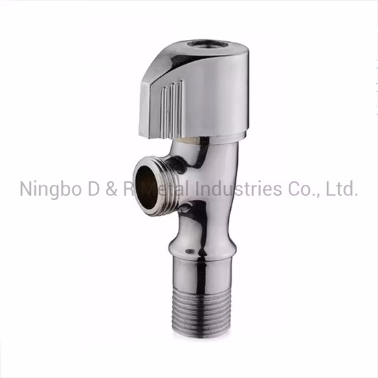Toilet Chromium Plated Brass Two-Way Flush Angle Valve