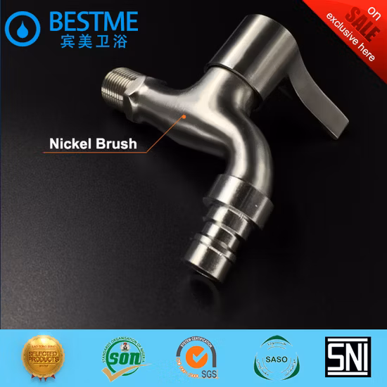 SUS304 Stailess Steel Bibcock Tap for Washing Machine (BFS-T001A)