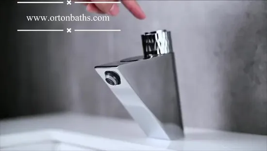 Automatic Touchless Bathroom Basin Sink Mixer Sensor Tap Brass Hands Free Water Sensor Faucet Public Cold and Hot Water Sensor Tap