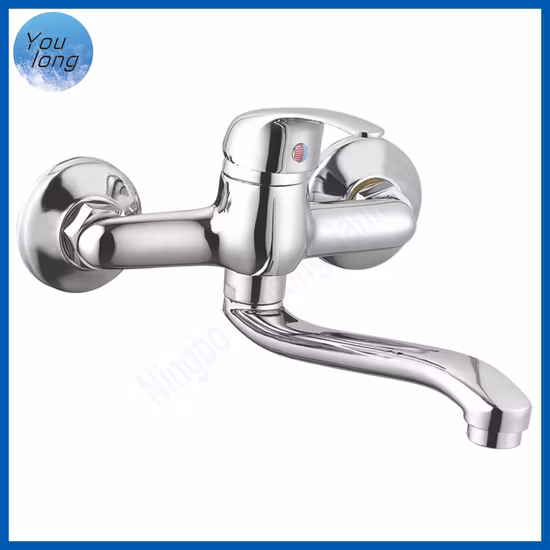 Cheap Economic Bath Tap Chromed Zinc Tub Mixer Shower Faucet